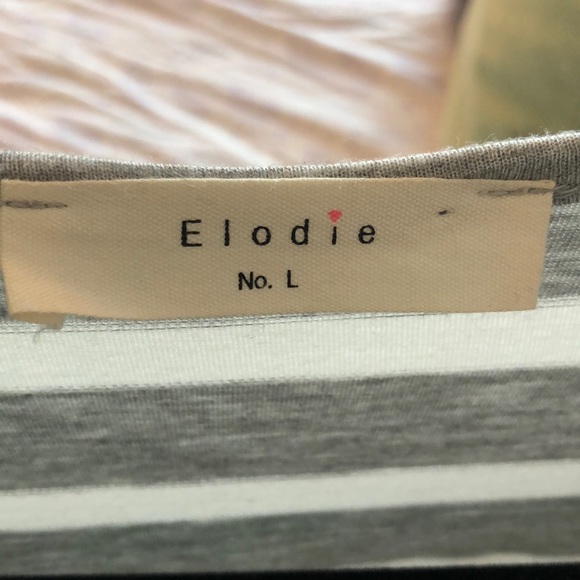 Super soft grey and white stripe tank - Picture 2 of 2